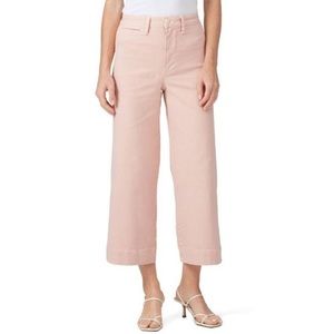 Madewell Emmett Wide Leg Cropped Pant in Pink Oyster